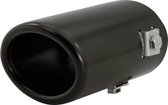 AutoStyle Uitlaatsierstuk Staal/Zwart - ovaal 80x60mm - lengte 105mm - ->55mm aansluiting