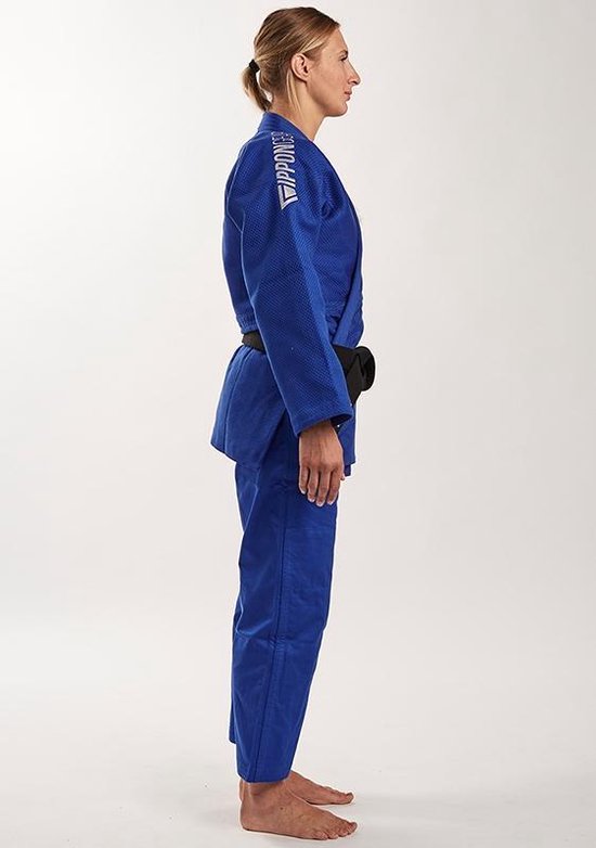 Ippon Gear Fighter Legendary Slim Fit judojas Blauw (Maat: 165) - IPPONGEAR