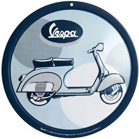 Vespa '50 model Rond Bordje 15 cm ø