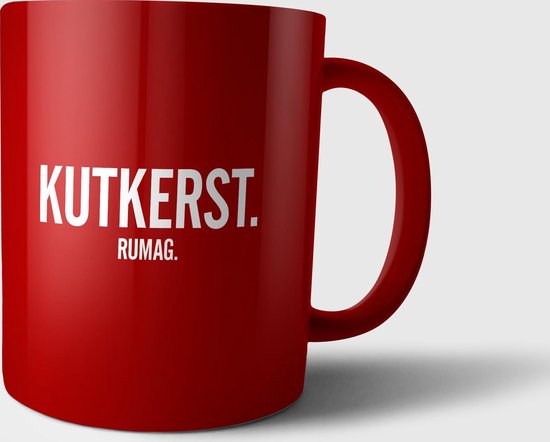 Monteur routine Wegrijden Koffiemok - Kutkerst - rood | bol.com