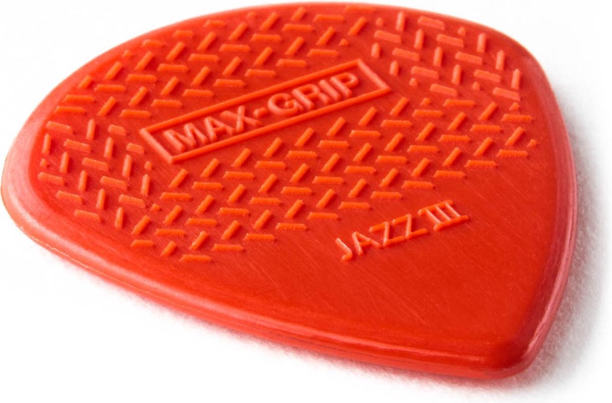Dunlop Nylon MaxGrip Jazz III Red pick 6Pack 1.38 mm Jazz plectrum