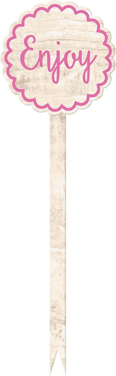 Amscan Cocktailprikkers Enjoy 20 Cm 12 Stuks Roze