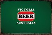 Wandbord Retro Vintage Wand Bord Muur Kamer Decoratie Metaal Emaille Reclame Wandborden Tekst Mancave Metalen Bord Victoria Beer 20x30cm