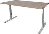 Verstelbaar Bureau - Linesto 200x80 Havana Kersen - alu frame