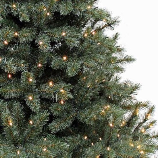 Triumph Tree - Forest frosted pine christmas tree newgrowth blue LED h230xd157cm | bol.com