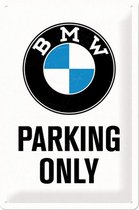 Metalen Plaat BMW Parking Only 20 x 30 cm