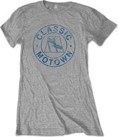 Motown Records Dames Tshirt -M- Classic Circle Grijs