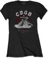 CBGB - Converse Dames T-shirt - 2XL - Zwart