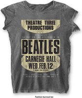 THE BEATLES - T-Shirt BurnOut Col - Carnegie Hall - Woman (S)