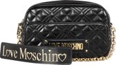 Love Moschino Borsa Quilted Nappa PU Dames Crossbodytas - Nero