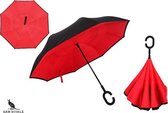 San Vitale® - Unieke reversible Windproof Paraplu - Rood