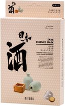 Mitomo Facial Sheet Mask with Sake – Japans Verzorgende Gezichtsmasker met Sake Rijstwijn - Japans Beauty Face Mask – Skincare - 20 POPULAIRSTE Ingrediënten – 4 Stuks
