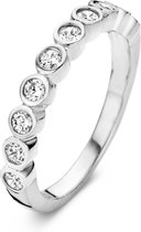 Velini jewels -R6251W-56 -Ring -925 Zilver gerodineerd -Cubic Zirkonia