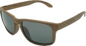 4goodz Nice grey - houtlook wayfarer zonnebril  - grijs - Uv400