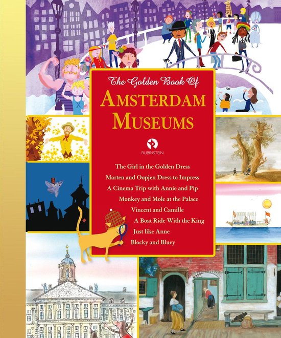 Omslag van Gouden Voorleesboeken - The Golden Book of Amsterdam Museums