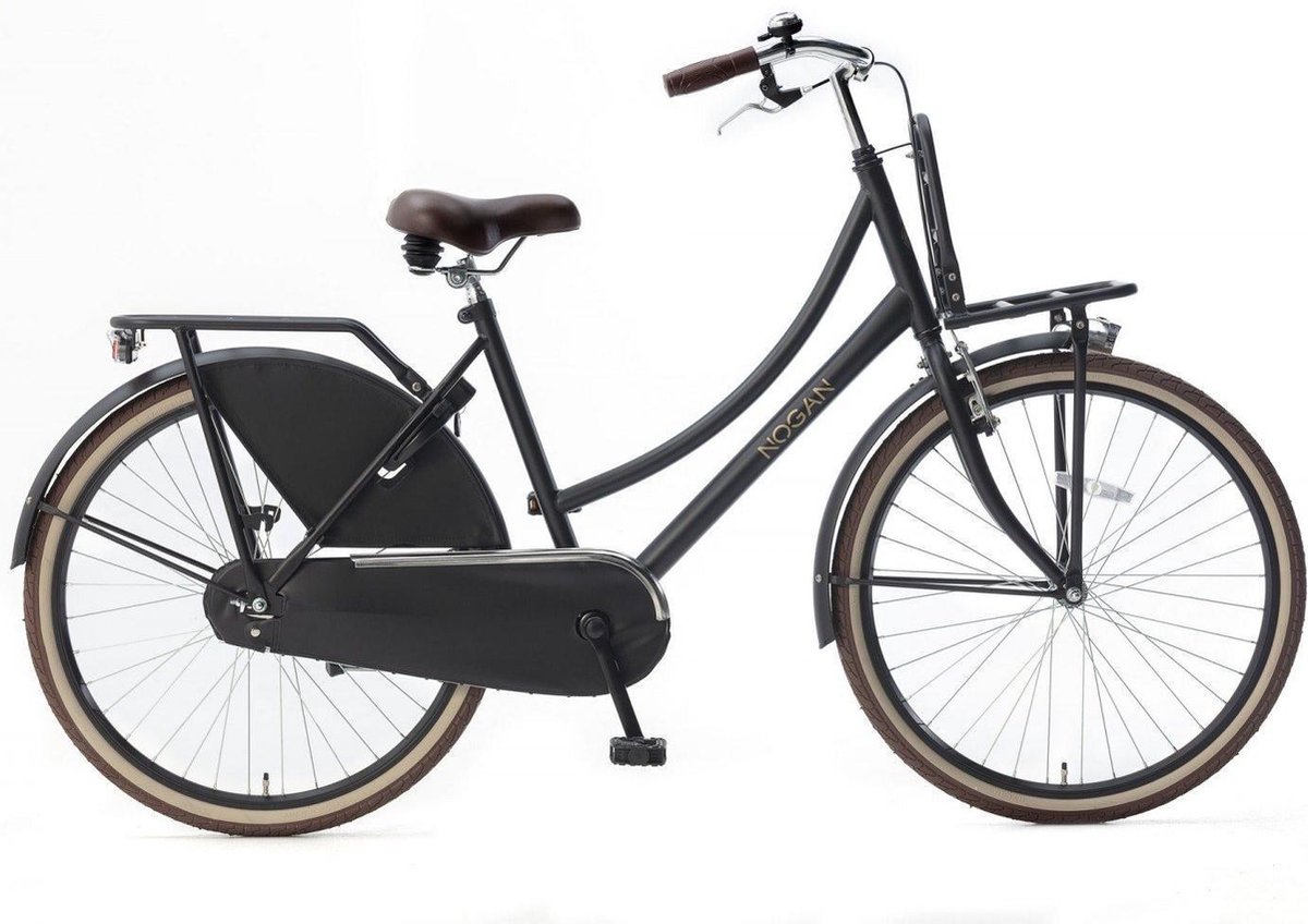 Nogan Vintage - Transportfiets - Meisjesfiets - 26 inch - Mat Zwart |  bol.com