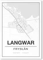 Poster/plattegrond LANGWAR - A4