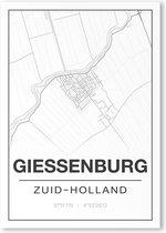 Poster/plattegrond GIESSENBURG - A4