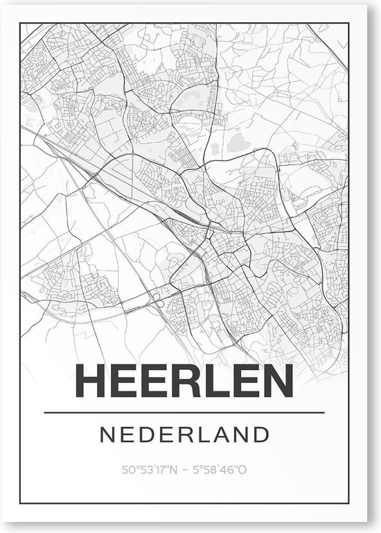 Poster/plattegrond HEERLEN - A4