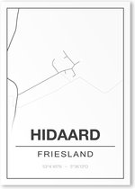 Poster/plattegrond HIDAARD - 30x40cm