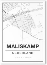 Poster/plattegrond MALISKAMP - 30x40cm