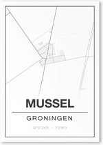 Poster/plattegrond MUSSEL - 30x40cm