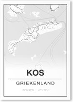 Poster/plattegrond KOS - 30x40cm
