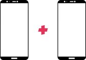 DuoPack: Huawei P Smart 2018 screenprotector gehard glas Edge to Edge