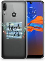 GSM Hoesje Motorola Moto E6 Plus Telefoonhoesje met Naam Boho Beach