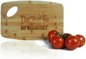 MikaMax The GrillFather - Snijplank - Godfather Cutting Board - Bamboe Snijplank - Gemaakt van Hoogwaardig Bamboe - 38 x 24 x 1,5 cm