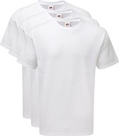 Fruit T-Shirt in originele stijl voor heren (pak van 3 stuks) Wit