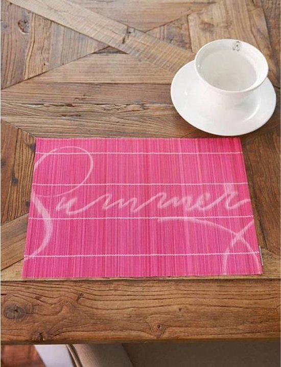 Riviera Maison Summer Bamboo Placemat Roze