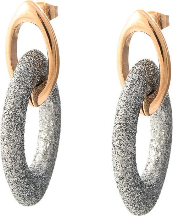 Viva jewellery strass ketting steker zilver met rosé goud | bol.com