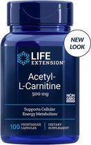Acetyl-L-Carnitine, 500 Mg, 100 Capsules