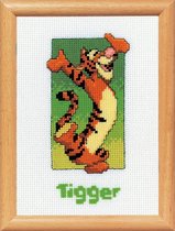 Vervaco borduurpakket tijgertje op aida om te borduren  2575/19.049