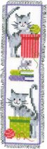 Bladwijzer kit Nieuwsgierige katten - Vervaco - PN-0143915