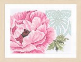 Telpakket kit Roze bloem met ornament - Lanarte - PN-0008202