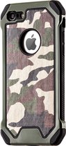 GadgetBay Leger Survivor TPU hardcase iPhone 7 8 SE 2020 hoesje case cover camo army groen