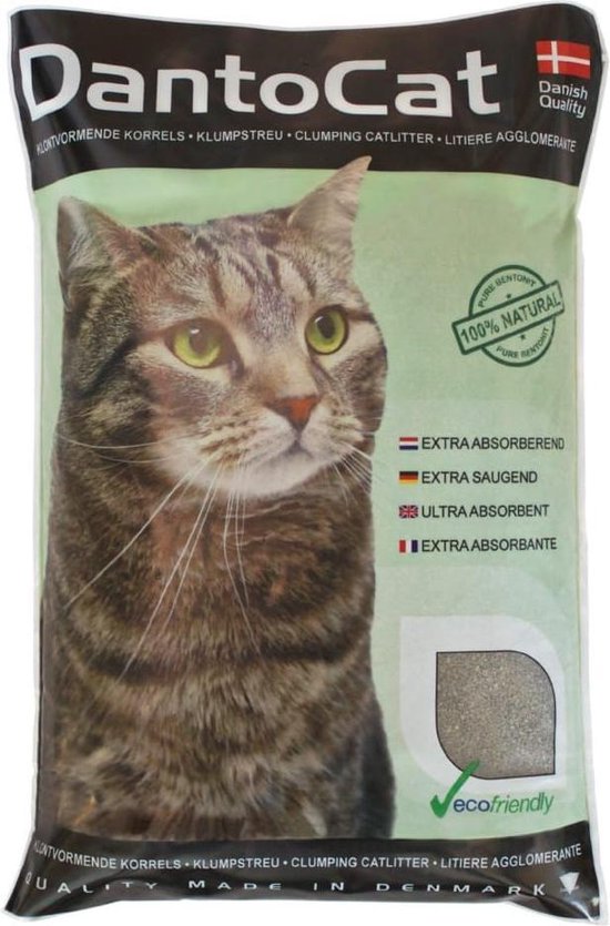 DantoCat Kattenbakvulling - 100% Natuurlijk - 20 liter