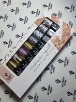 Victoria Vynn set met 5 kleuren glitter topcoats en glitter kleuren - Carat collectie - Onze bestseller
