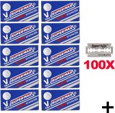 100x Supermax super stainless double edge blades - scheermesjes