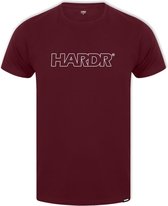 HARDR Outlined T-shirt - Bordeaux - Maat L