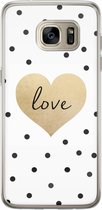 Samsung Galaxy S7 Edge siliconen hoesje - Love dots