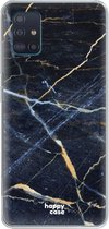 HappyCase Samsung Galaxy A51 Hoesje Flexibel TPU Donker Marmer Print
