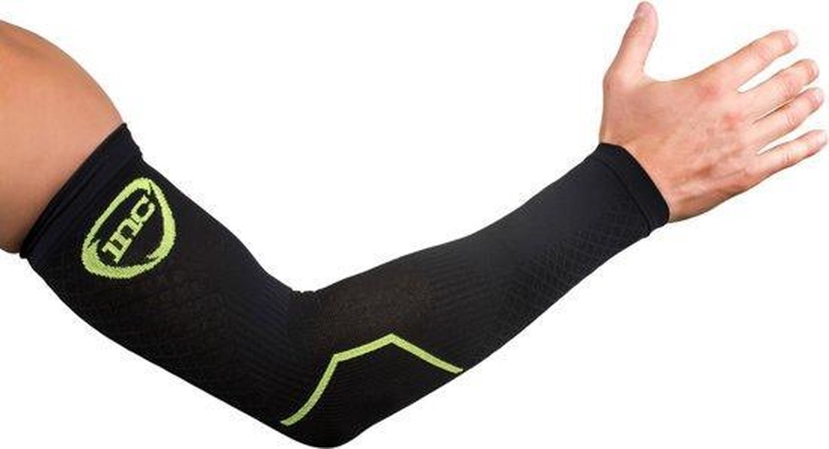 INC Pro Compressie Arm Sleeves Zwart / Groen - Maat M - INC