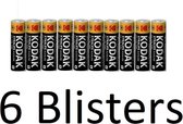 60 Stuks (6 Blister a 10 st) kodak xtralife AA Batterijen