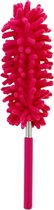 Chenille Microvezel Schoonmaak Plumeau met Telescoopsteel (Roze) - Microfiber Uitschuifbare Lamellen Stoffer - Jaloezie Afstoffer - Luxaflex Duster - Ragebol Stofdoek Huishoud Rein
