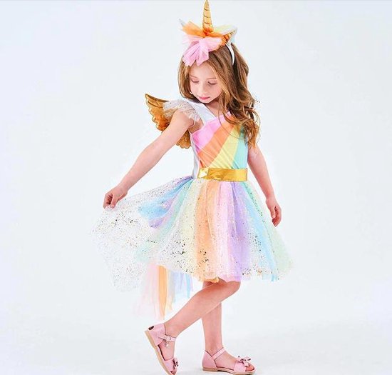 WiseGoods - Eenhoorn Kostuum - Jurk en set voor Meisjes - Prinsessen -  Verkleedkleding... | bol.com