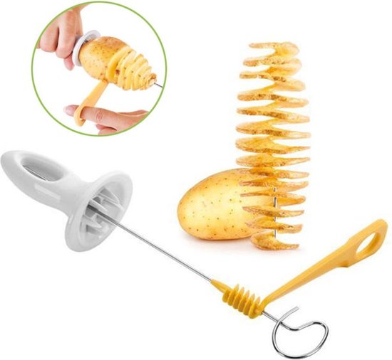 Potato Twister - Chips maker - Aardappel snijder - 4 stuks - RVS