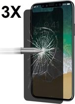 iPhone 11 Pro - Screenprotector - iPhone 11Pro Privacy Screen Protector 3x Bescherm Glas